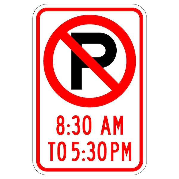 Sign Solutions Usa 12 in W, 18 in H, Aluminum, White DUS08DWT1218R7-2 - main